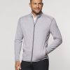 Men johnnie-O Jackets | Cade Performance Heathered Knit Jacket Seal