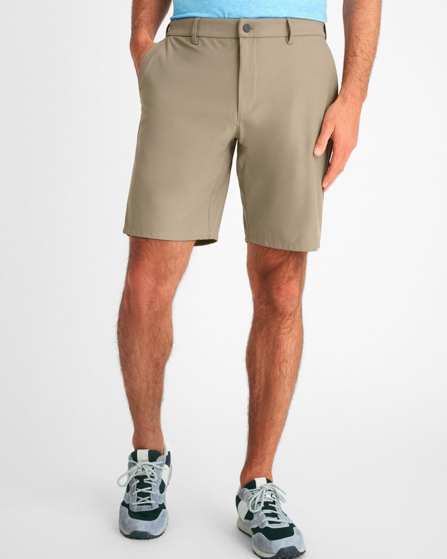 Men johnnie-O Shorts | Cross Country Performance Shorts Light Khaki