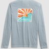 Kids johnnie-O T-Shirts | Vintage Sun Jr. Long Sleeve Graphic T-Shirt Steel