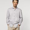 Men johnnie-O Button Up Shirts | Ruskin Featherweight Button Up Shirt Light Gray