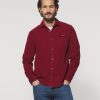 Men johnnie-O Button Up Shirts | Kodiak Hangin' Out Corduroy Shirt Malibu Red