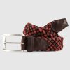 Men johnnie-O Belts | Braidly Belt Malibu Red