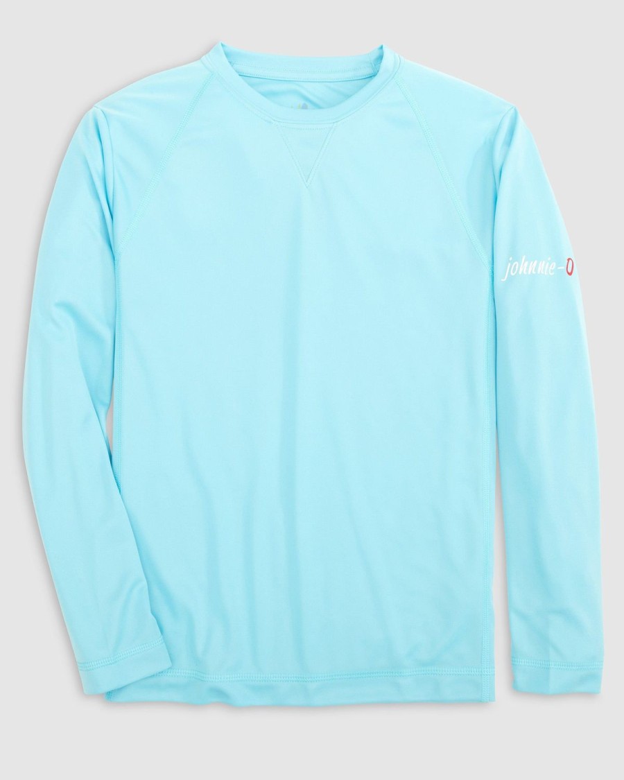 Kids johnnie-O T-Shirts | Gavin Jr. Long Sleeve Sun Shirt Bondi Blue