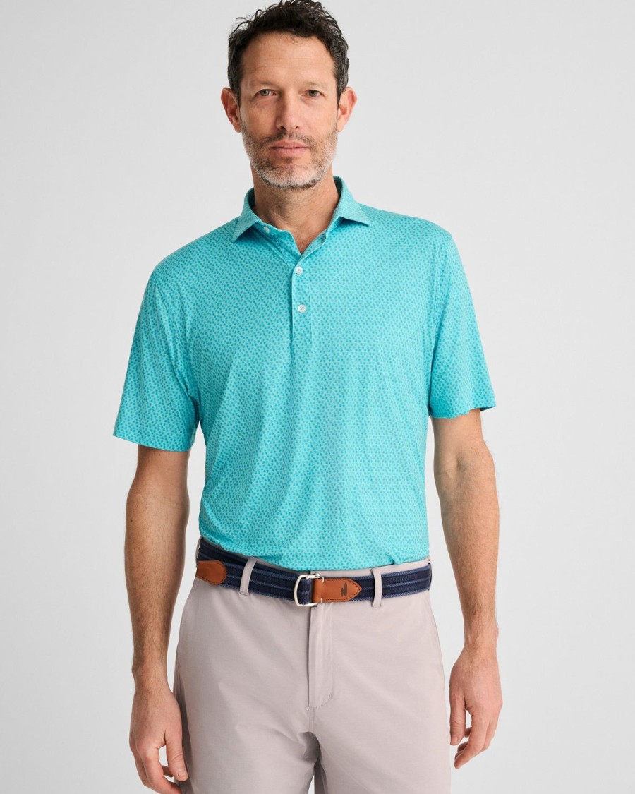 Men johnnie-O Polos | Gallo Printed Featherweight Performance Polo Caicos