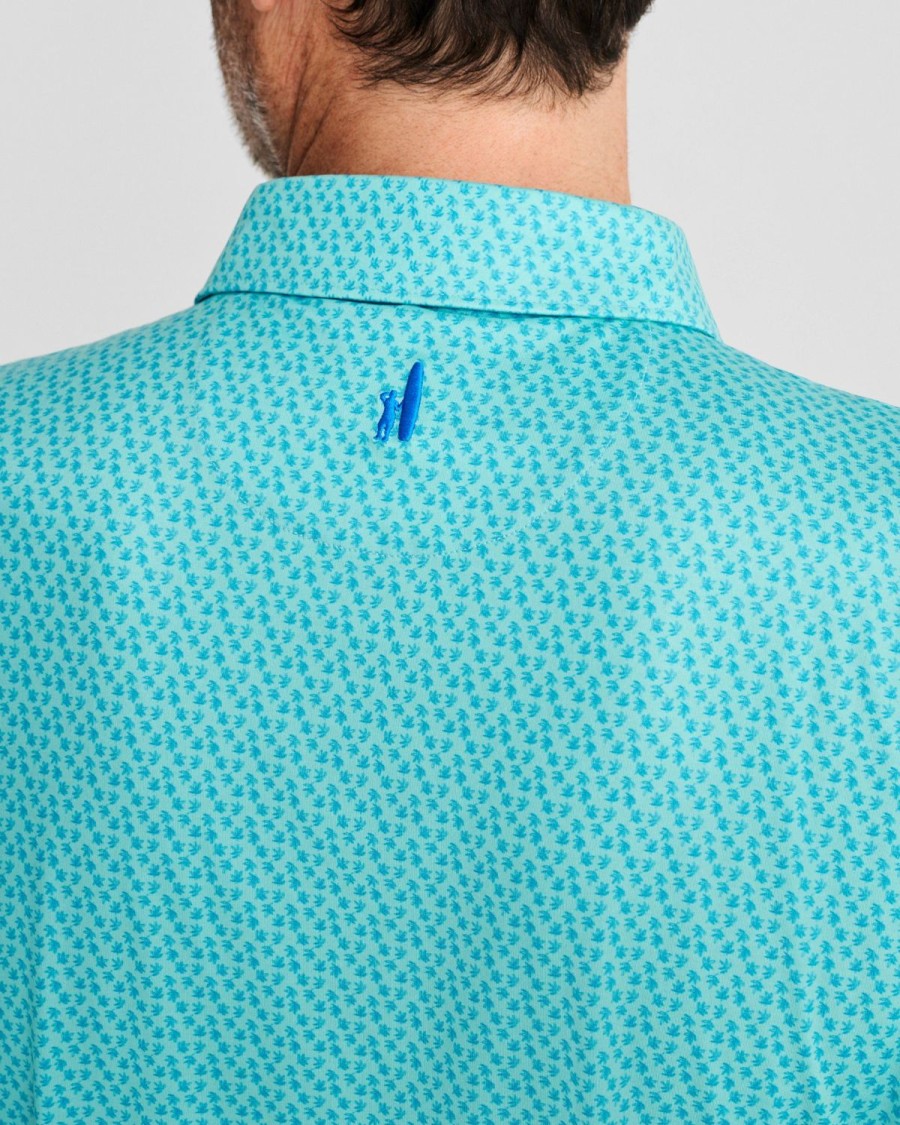 Men johnnie-O Polos | Gallo Printed Featherweight Performance Polo Caicos