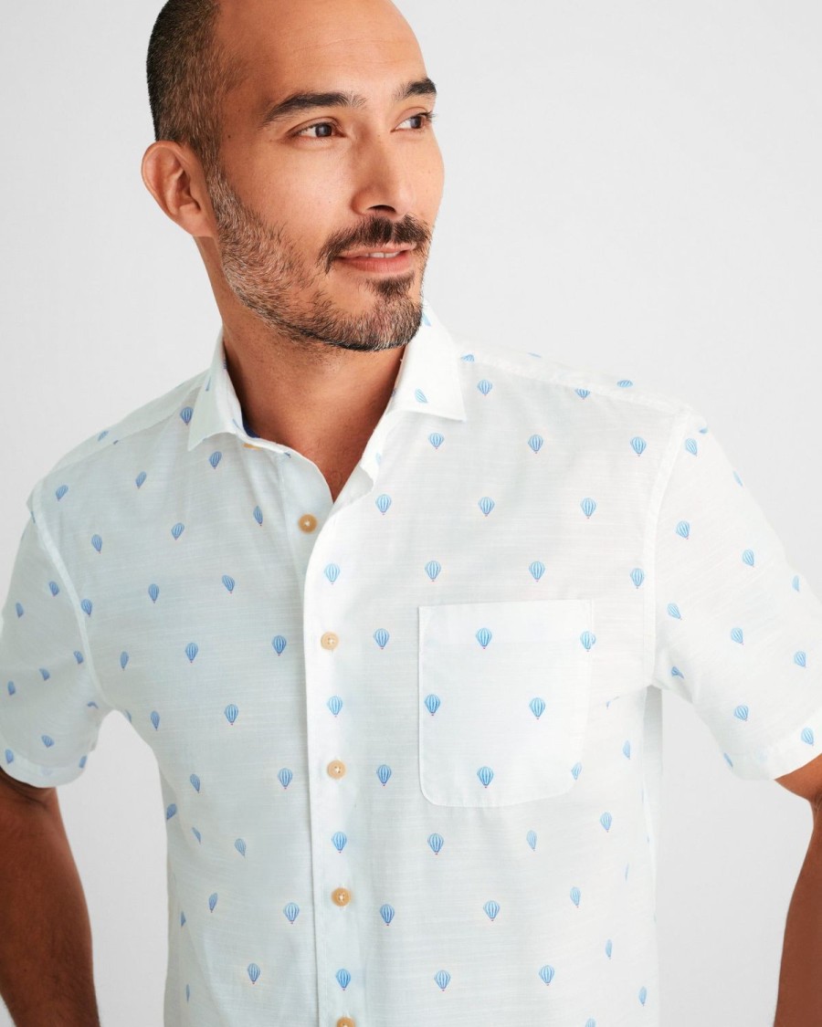 Men johnnie-O Button Up Shirts | Bonnie Hangin' Out Button Up Shirt White