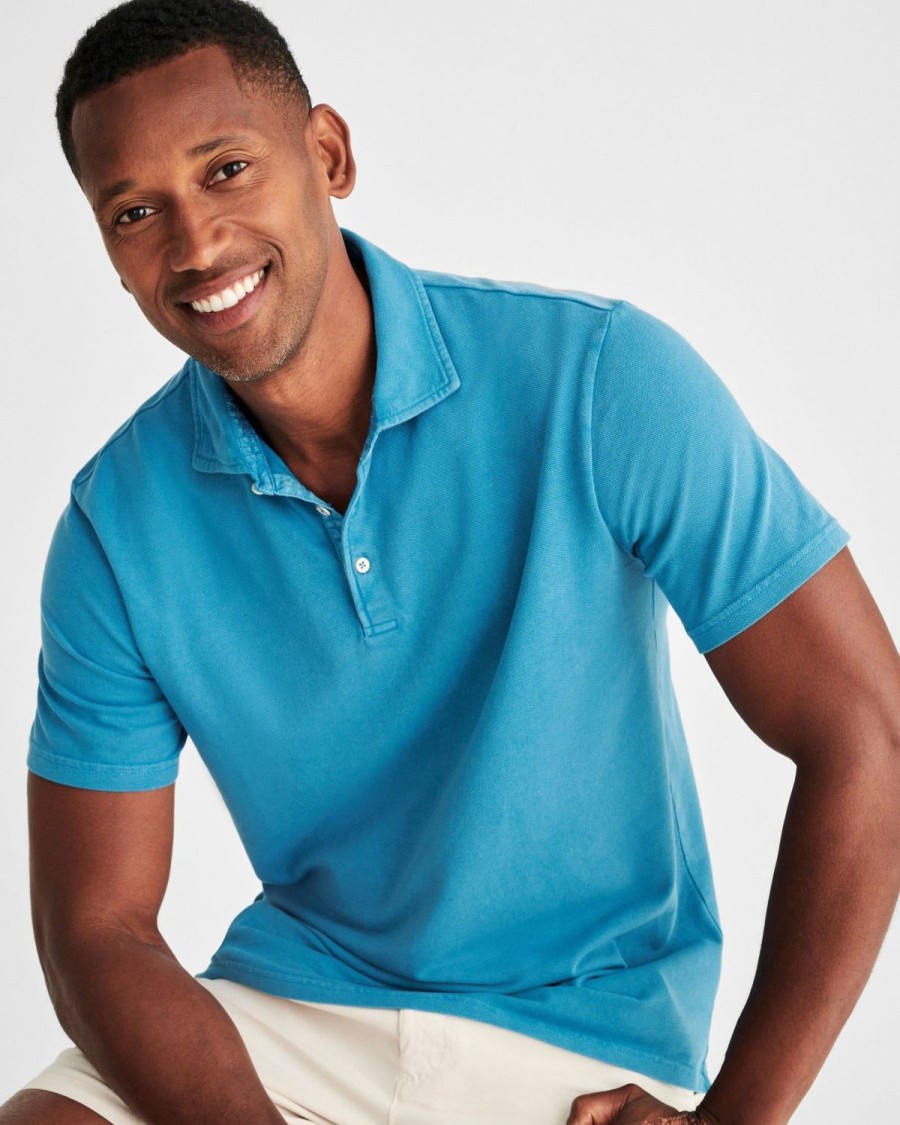 Men johnnie-O Polos | Shoreline Pique Polo Atlantic