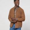 Men johnnie-O Jackets | The Encore Suede Jacket Saddle