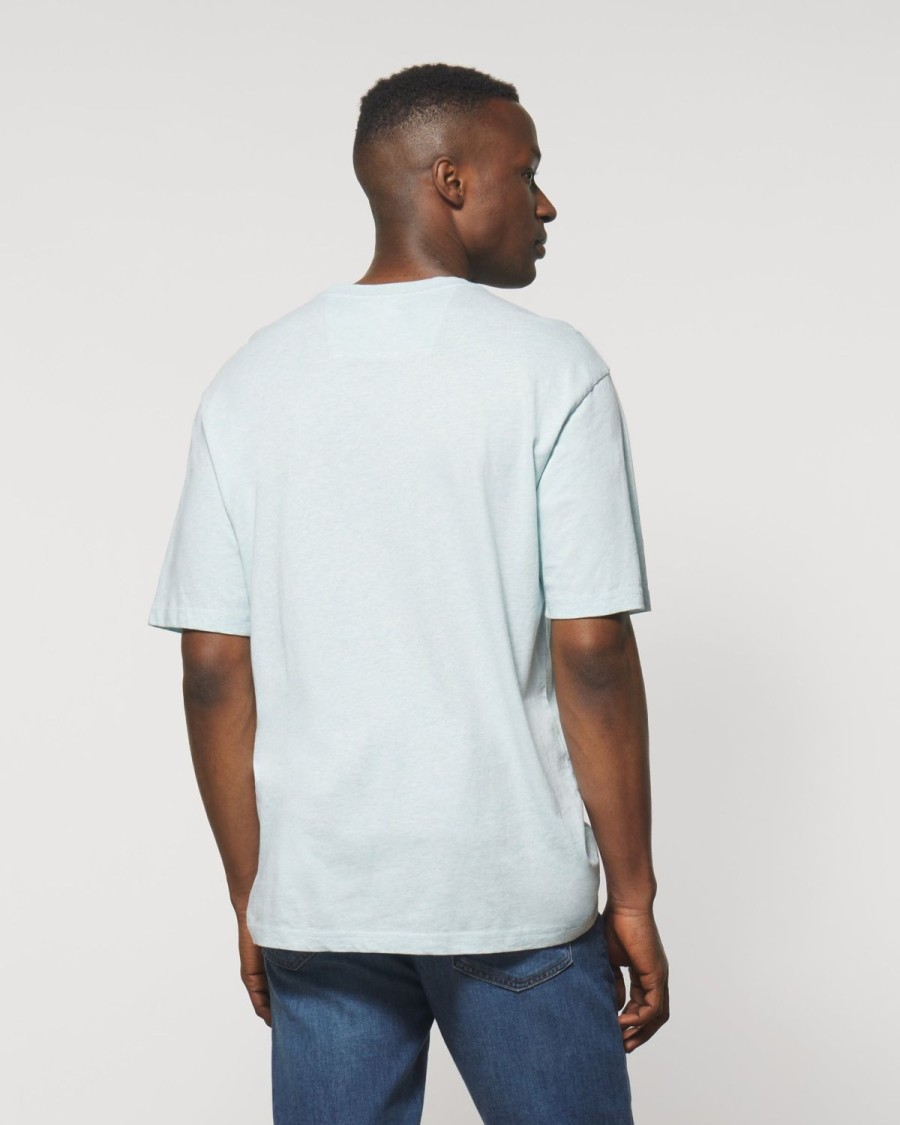 Men johnnie-O T-Shirts | Heathered Spencer Cotton T-Shirt Whaler