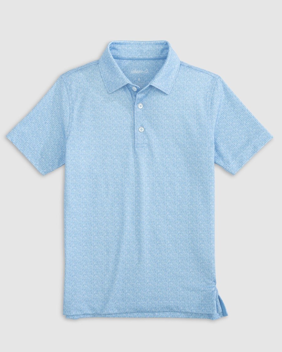 Kids johnnie-O Polos | Pomelo Jr. Printed Jersey Performance Polo Maliblu