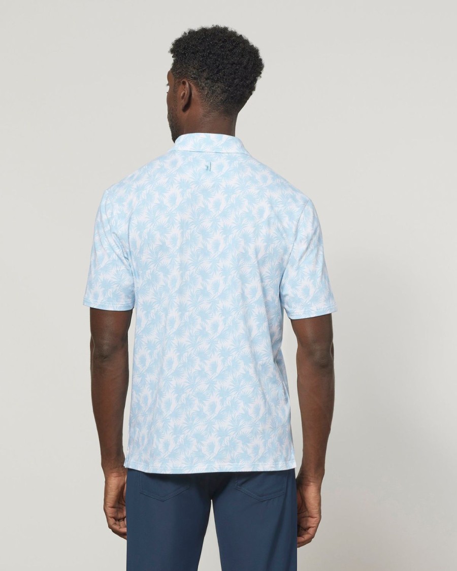 Men johnnie-O Polos | The Original Polo - Poplar Print Gulf Blue